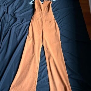 Anthropologie Burnt Orange Jumpsuit